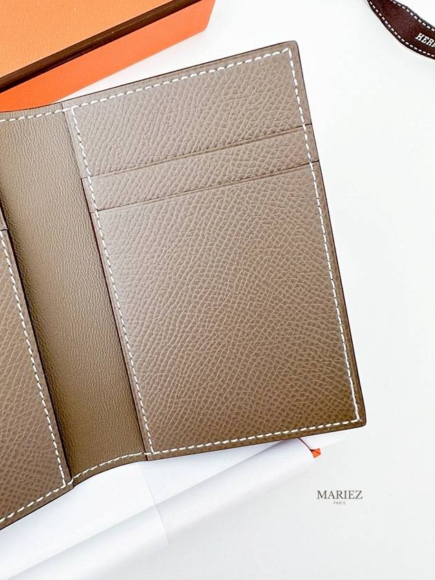 MC² Euclide Card Holder Epsom Etoupe Brown - HERMES - BALAAN 7