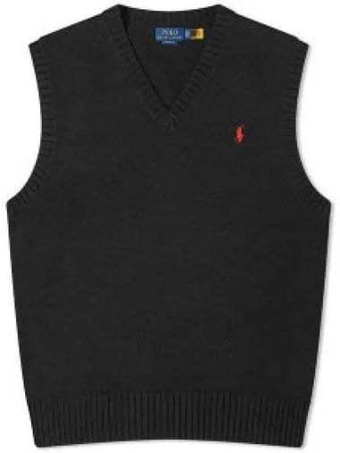 pony logo embroidered knit vest 710A33366001 1213190 - POLO RALPH LAUREN - BALAAN 1