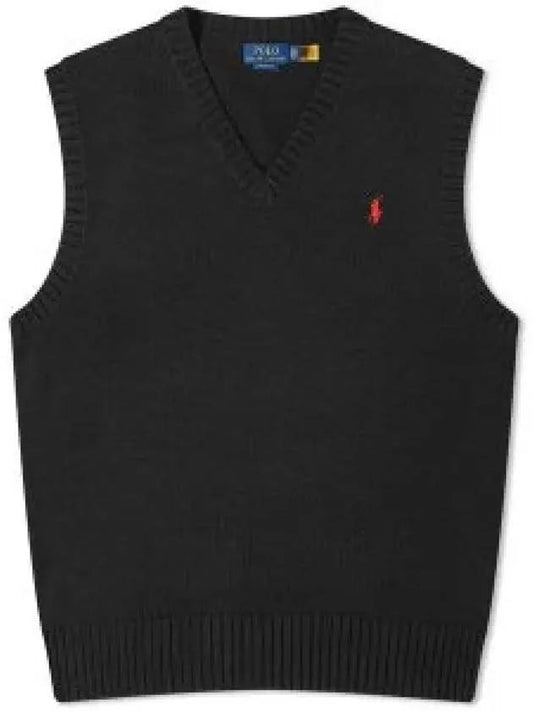 24 Pony logo embroidery knit vest 710A33366001 1213190 - POLO RALPH LAUREN - BALAAN 1