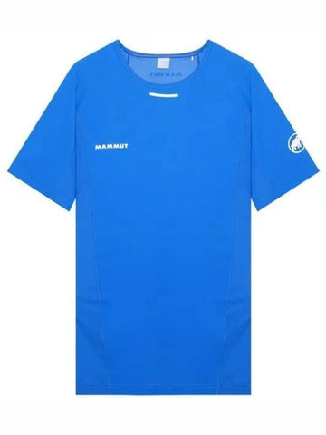 Men's Energy Aenergy FL ??Short Sleeve T-Shirt Blue - MAMMUT - BALAAN.