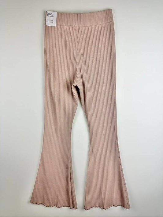 Tight fit high waist ribbed pants DV7869 272 pink beige WOMENS S Asian - NIKE - BALAAN 2