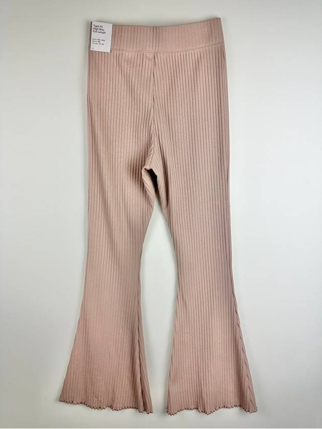 Tight fit high waist ribbed pants DV7869 272 pink beige WOMENS S M Asian - NIKE - BALAAN 5