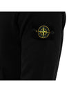 Wappen Patch Cotton Fleece Hoodie Black - STONE ISLAND - BALAAN 9