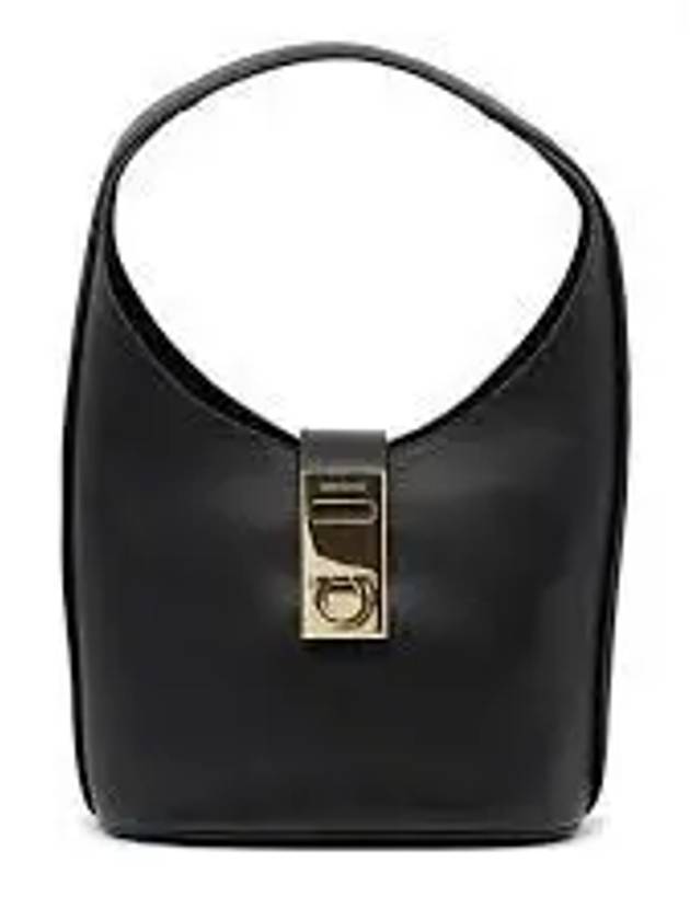 Buckle Hobo Shoulder Bag Black - SALVATORE FERRAGAMO - BALAAN 2