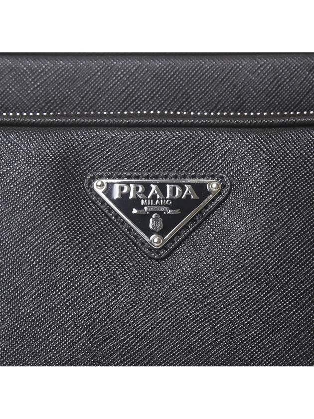 Saffiano Leather Shoulder Bag Black - PRADA - BALAAN 6