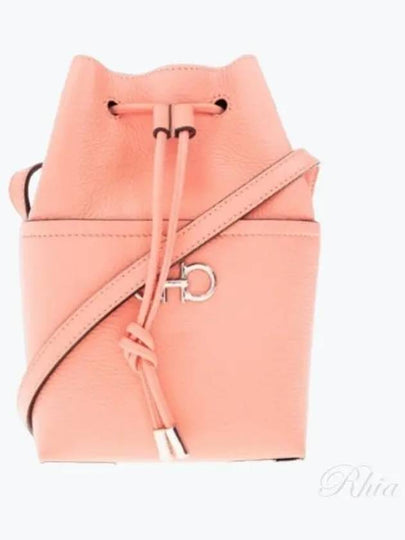 Gancini Mini Bucket Bag Pink - SALVATORE FERRAGAMO - BALAAN 2