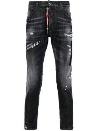 Pioner Wash Skater Jeans Black - DSQUARED2 - BALAAN 2