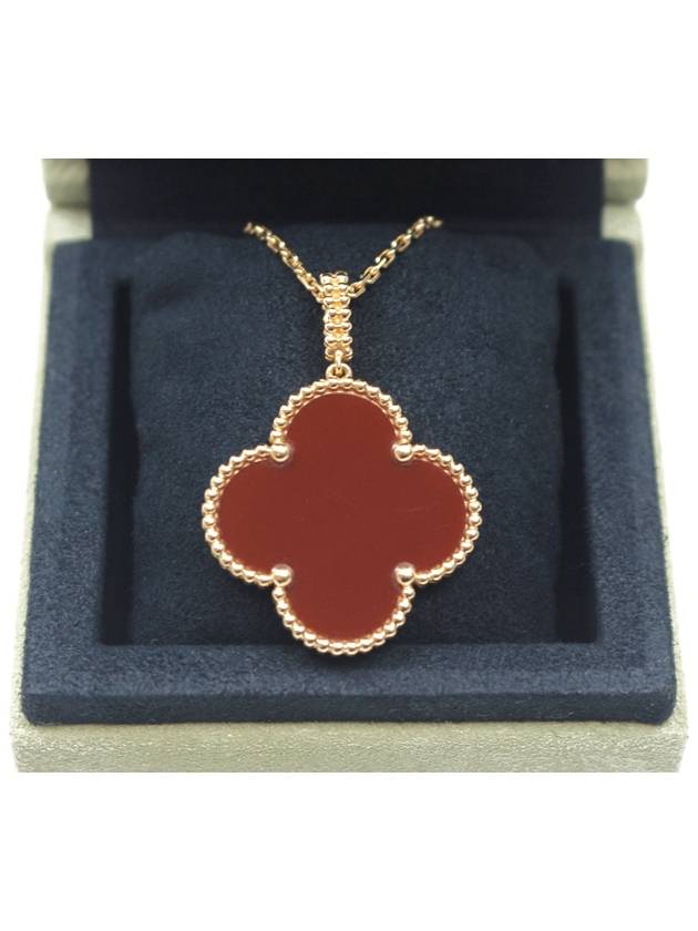 Van Cleef Arpels Magic Alhambra Carnelian Long Necklace VCARO49N00 - VANCLEEFARPELS - BALAAN 4