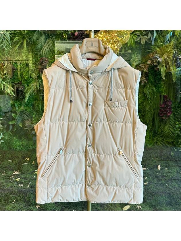 Nylon down padded vest beige - BRUNELLO CUCINELLI - BALAAN 2