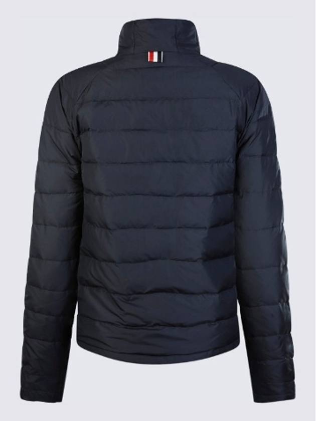 Ultra Light Tech Down 4 Bar Packable Purnel Neck Padding Navy - THOM BROWNE - BALAAN 7