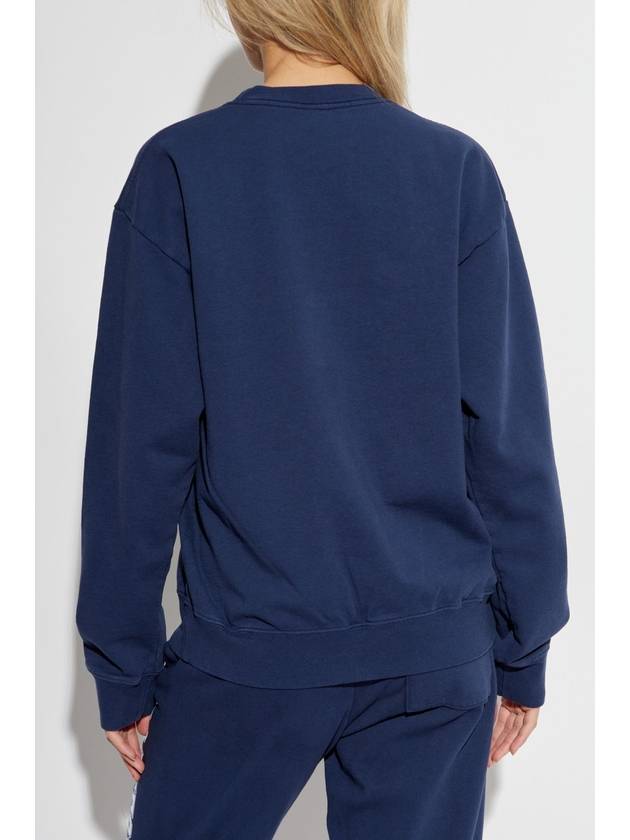 Sporty & Rich Sweatshirt From The Wall Street Collection, Unisex, Navy Blue - SPORTY & RICH - BALAAN 4