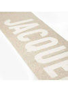 Lecharpe Fringe Logo Virgin Wool Muffler Beige - JACQUEMUS - BALAAN 4