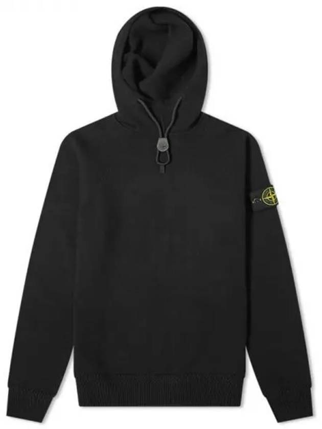 Waffen Hooded Knit Top Black - STONE ISLAND - BALAAN 2