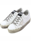 Hi Star White Metallic Silver Heel Tab Sneakers - GOLDEN GOOSE - BALAAN 3