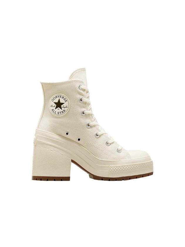 Chuck 70 De Luxe Heel High Top Sneakers Egret - CONVERSE - BALAAN 1