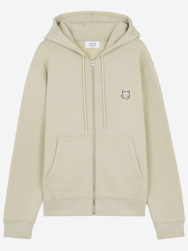 Bold Fox Head Patch Cotton Zip-Up Hoodie Ash Tree - MAISON KITSUNE - BALAAN 2