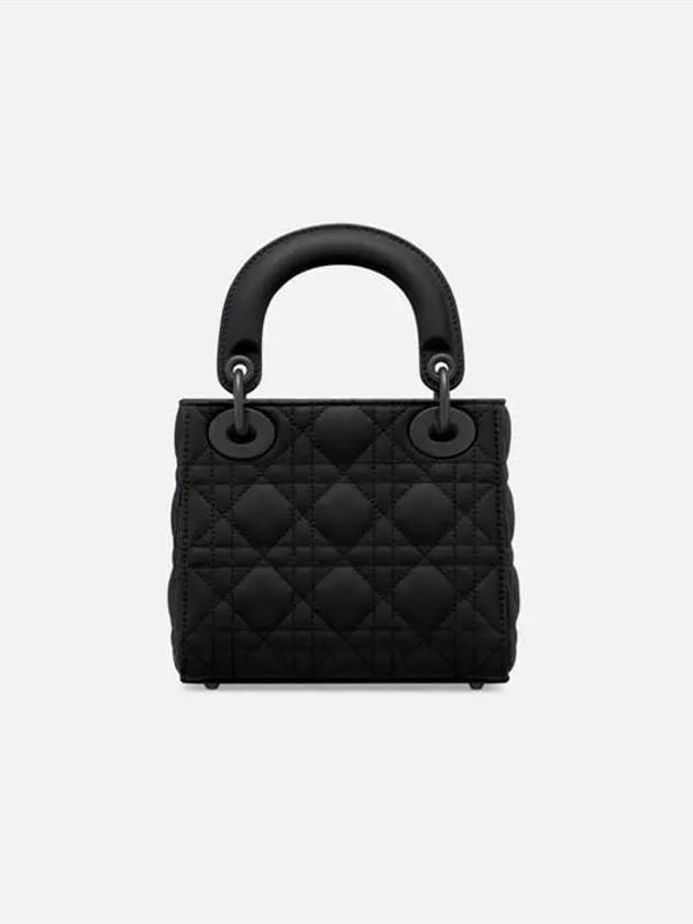 Lady Ultra Matte Cannage Calfskin Mini Bag Black - DIOR - BALAAN 4