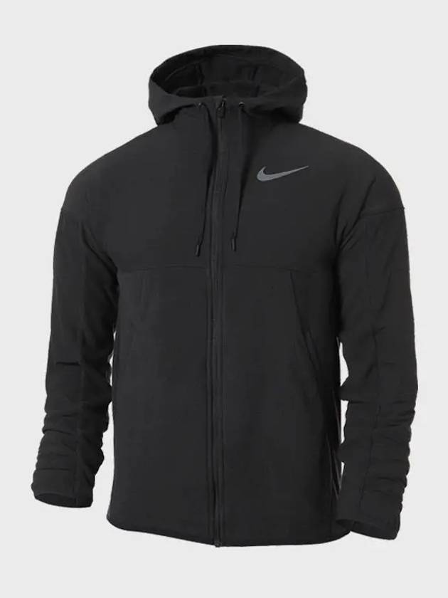 Men's Full Zip Hood Therma Fit Fleece Winterized Black DD2128 010 - NIKE - BALAAN 3