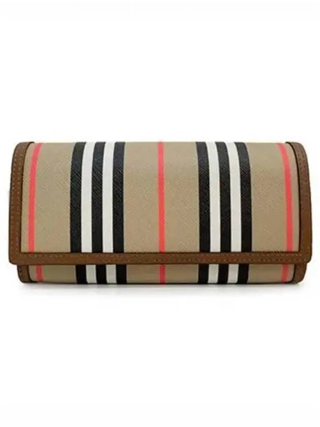 Halton Icon Stripe Long Wallet Beige - BURBERRY - BALAAN 2