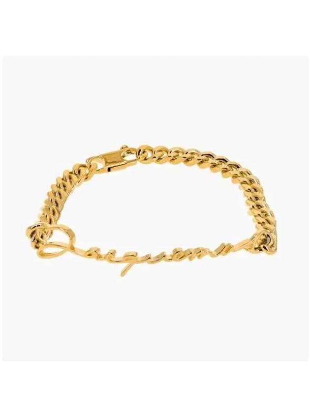 Logo Chain Link Bracelet Gold - JACQUEMUS - BALAAN 3