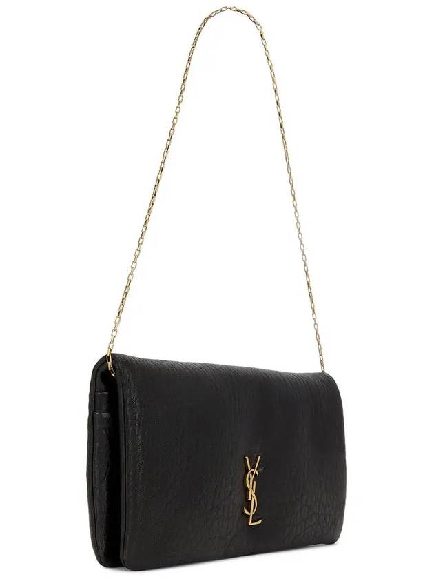 Calypso Mini Lambskin Shoulder Bag Black - SAINT LAURENT - BALAAN 5