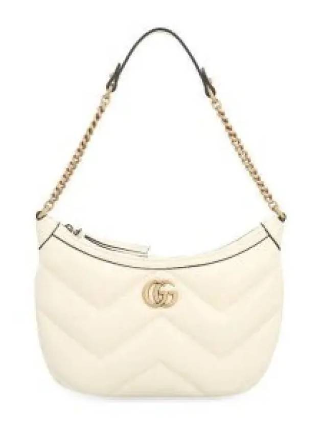 Marmont Small Leather Shoulder Bag White - GUCCI - BALAAN 2