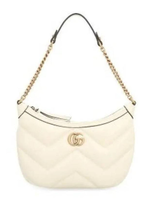 Marmont Small Leather Shoulder Bag White - GUCCI - BALAAN 2