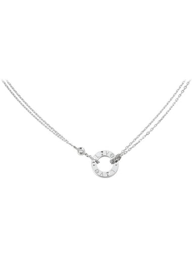 Love Diamonds White Gold Necklace Silver - CARTIER - BALAAN 1