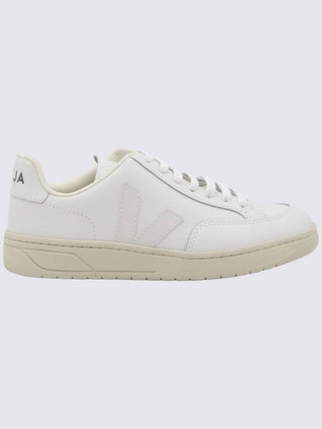 Veja White Leather V - 12 Sneakers - VEJA - BALAAN 1