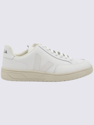 Veja White Leather V - 12 Sneakers - VEJA - BALAAN 1