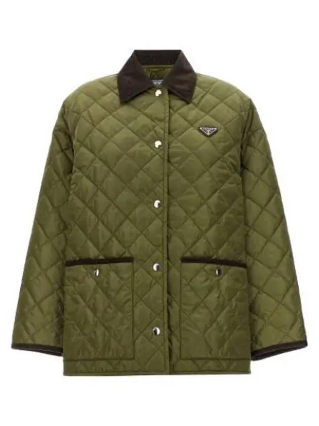 Light Re-Nylon Padding Military Green - PRADA - BALAAN 2