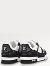 LV Trainer Monogram Leather Low Top Sneakers Black - LOUIS VUITTON - BALAAN 4