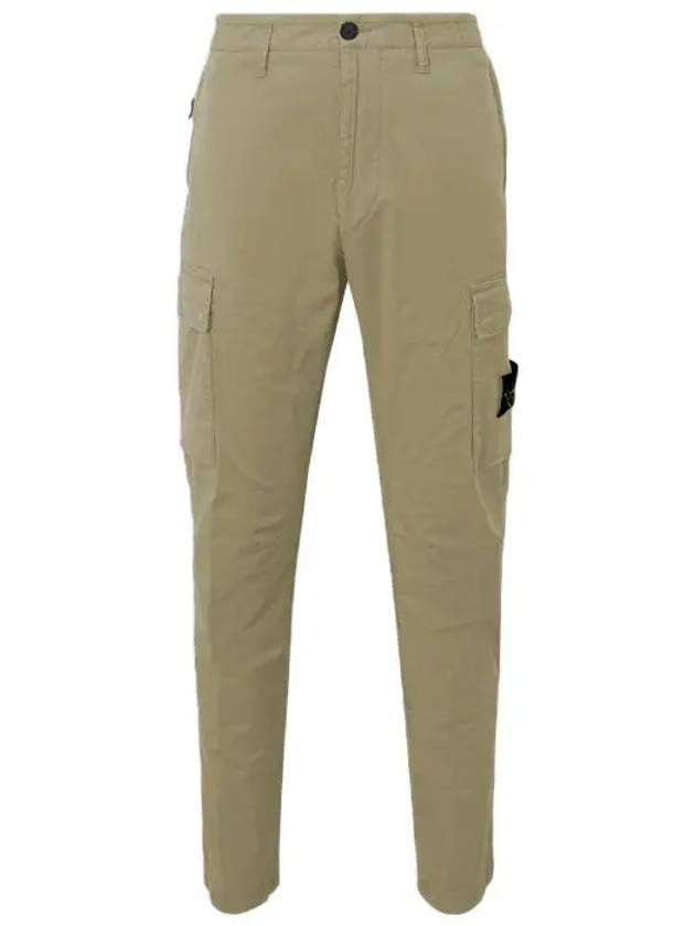 Compass Badge Gabardine Cargo Straight Pants Beige - STONE ISLAND - BALAAN 2