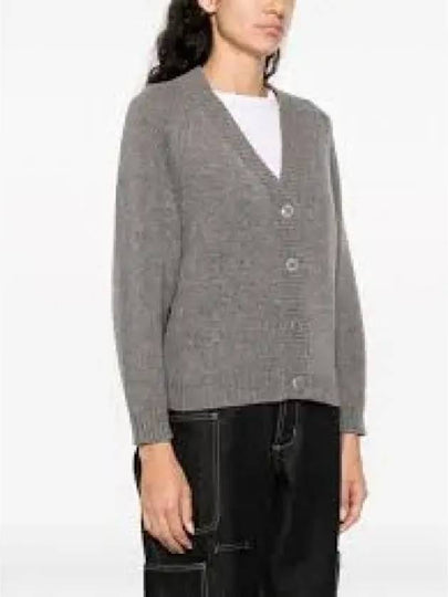 Target V-neck Wool Cardigan Pearl Grey - KENZO - BALAAN 2