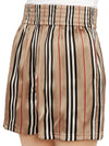 Icon Stripe Shorts Beige - BURBERRY - BALAAN.