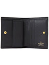 V Logo Compact Half Wallet Black - VALENTINO - BALAAN 5