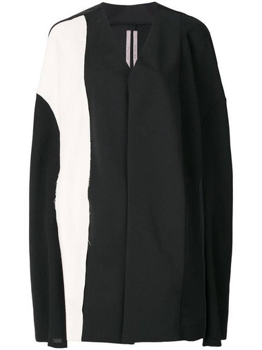 Rick Owens color block cape coat - RICK OWENS - BALAAN 1