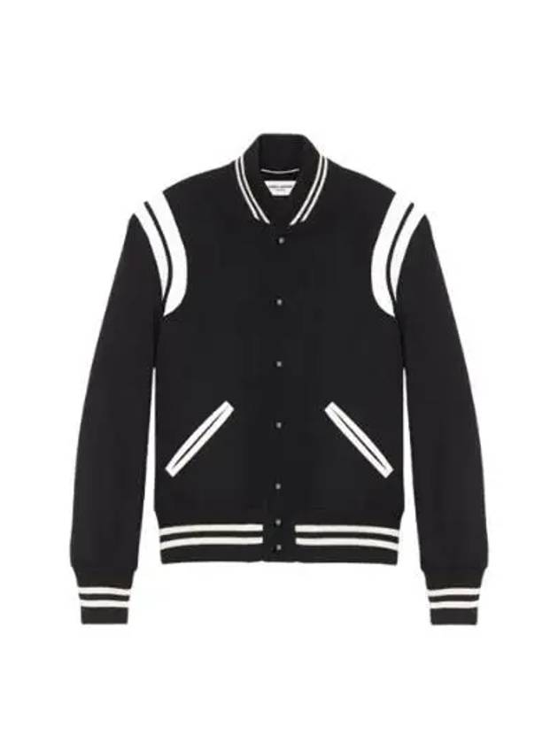 Teddy Jacket In Wool Black - SAINT LAURENT - BALAAN 2