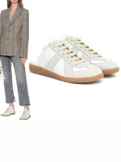 Women's Replica Cut Out Mule Low Top Sneakers White - MAISON MARGIELA - BALAAN 2