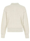 Isabel Marant ETOILE Moby Logo Print Sweatshirt Beige SW0003FAA1M07E 23EC - ISABEL MARANT ETOILE - BALAAN 3