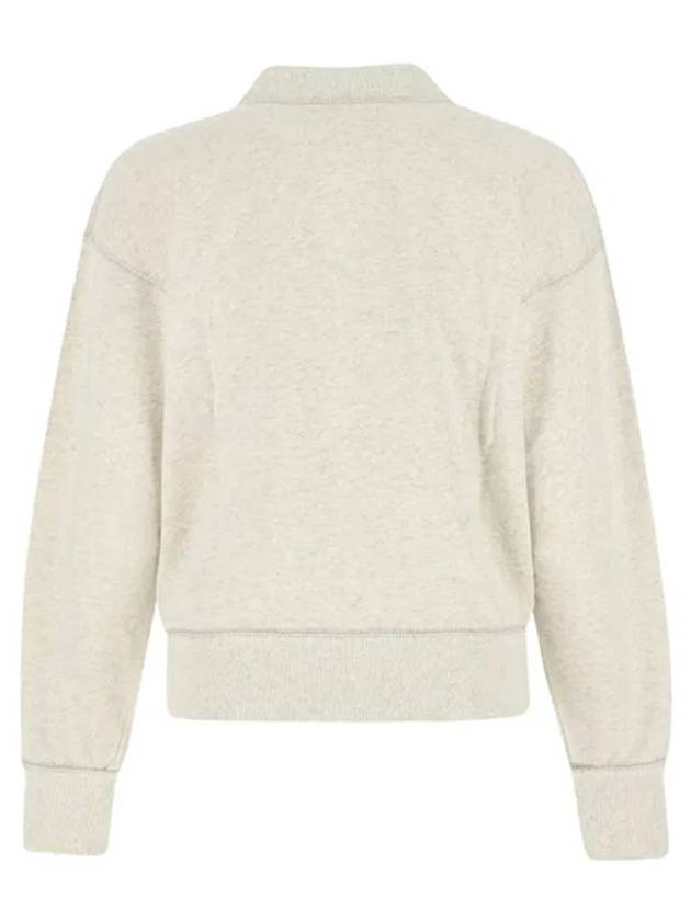 Isabel Marant ETOILE Moby Logo Print Sweatshirt Beige SW0003FAA1M07E 23EC - ISABEL MARANT ETOILE - BALAAN 3