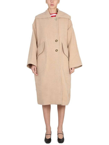 WOOL MAXI COAT - PATOU - BALAAN 1