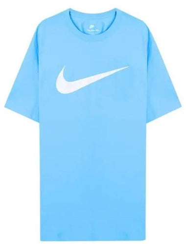 Men's Sportswear Swoosh Short Sleeve T-Shirt Blue - NIKE - BALAAN 1