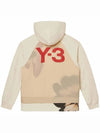 Terry Floral Layered Back Logo Hoodie White - Y-3 - BALAAN 4