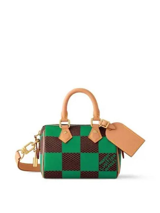 Speedy 18 Bandouliere Damier Pop Duffel Bag Green - LOUIS VUITTON - BALAAN 2