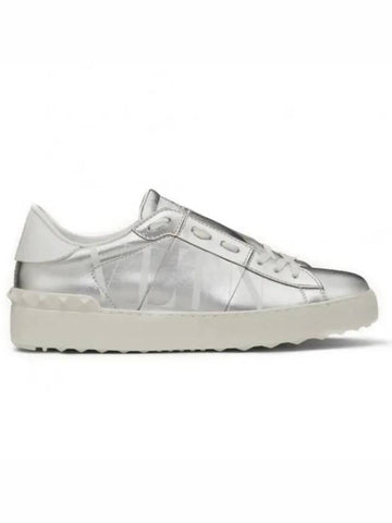 Silver logo hidden sneakers UW2S0781ASZ - VALENTINO - BALAAN 1