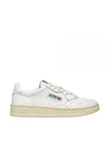 Medalist Leather Low Top Sneakers White - AUTRY - BALAAN 2