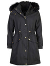 International Women's Long Fur Hooded Jacket INTERNATIONAL CAMDEN JACKET - BARBOUR - BALAAN 1