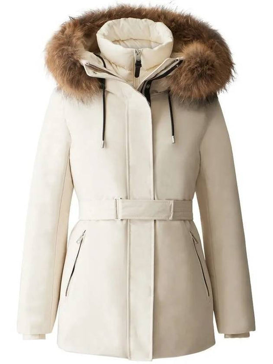 Jeni F Raccoon Fur Down Parka Cream - MACKAGE - BALAAN 1