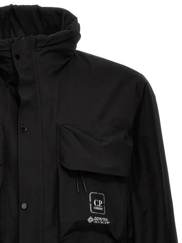 Metropolis Series Gore-Tex Infinium Utility Parka Black - CP COMPANY - BALAAN 4